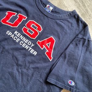 USA Kennedy Space Center Vintage Champion NASA T
